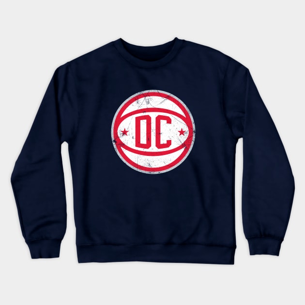 DC Retro Ball - Navy Crewneck Sweatshirt by KFig21